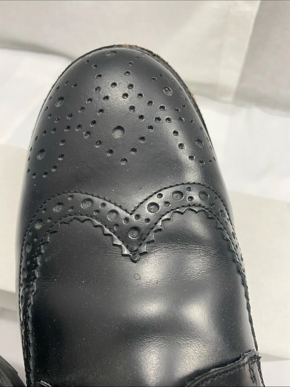 Brochu Walker Black Leather Wingtip Derby Shoes